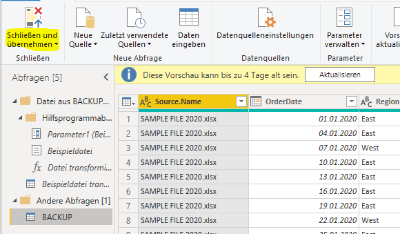 Daten Transformieren